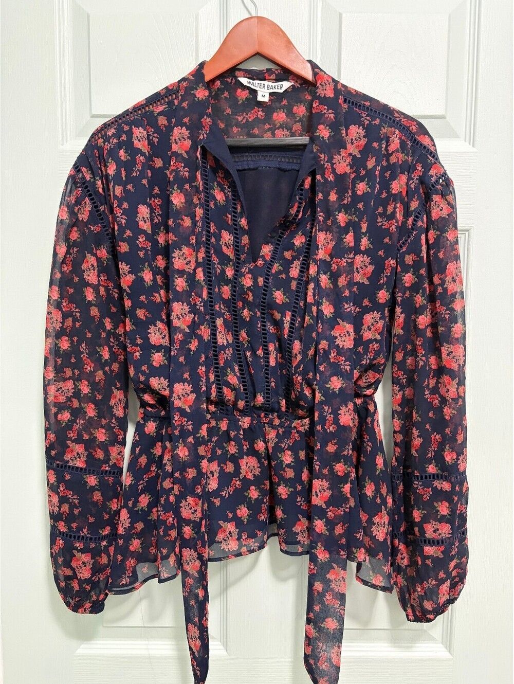 Walter-baker Women's Blue and Pink Blouse